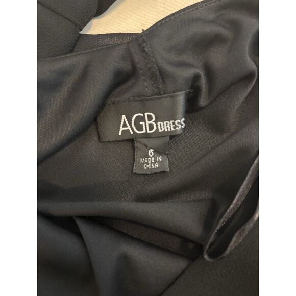 AGB Maxi Dress 6 Double V-Neck Whimsigoth Grunge Flutter Sleeve Drop Waist - Picture 7 of 11